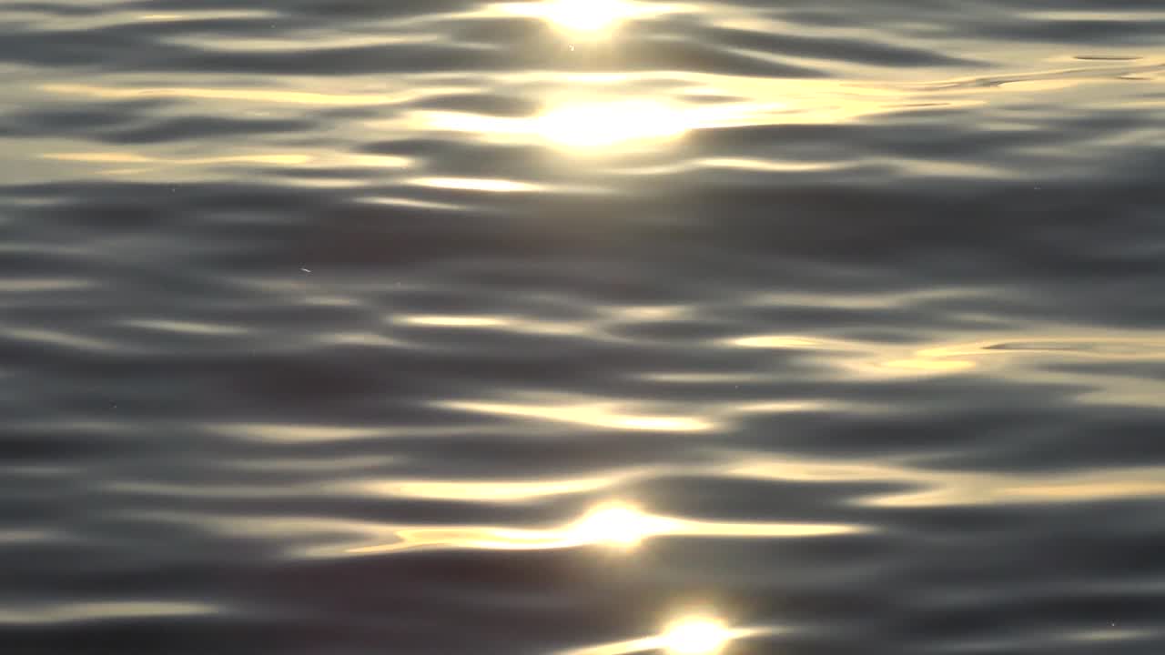 Ripples at the sea a sunset