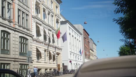 Portuguese-and-European-Union-flags