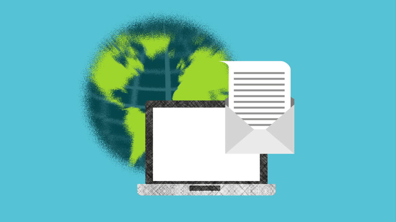 email social media marketing animation