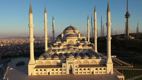 camlica camii, imágenes de aviones no tripulados de estambul