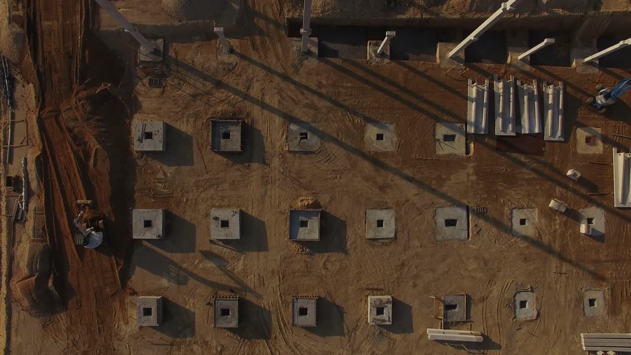 건설중인 건물의 평면도