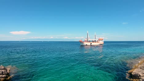 boat trip on a clear sunny day