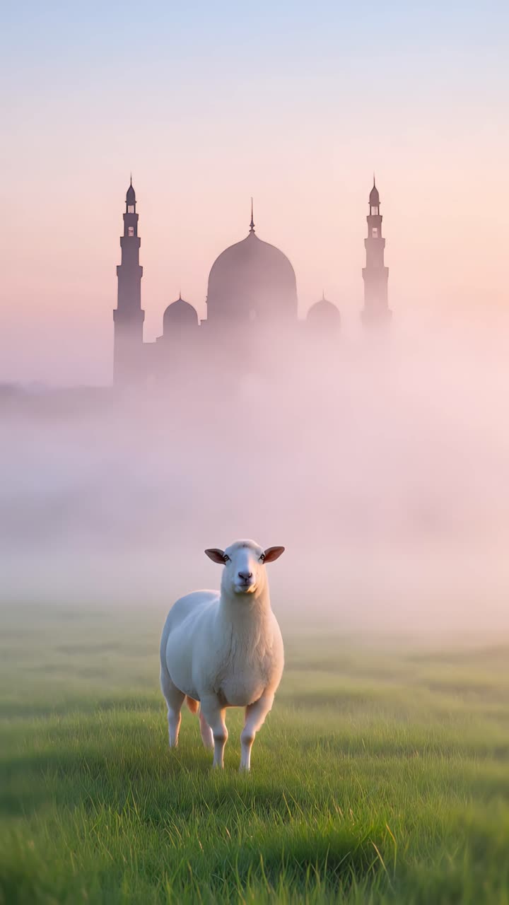 Eid al-Adha Mosque 4K Islamic Background