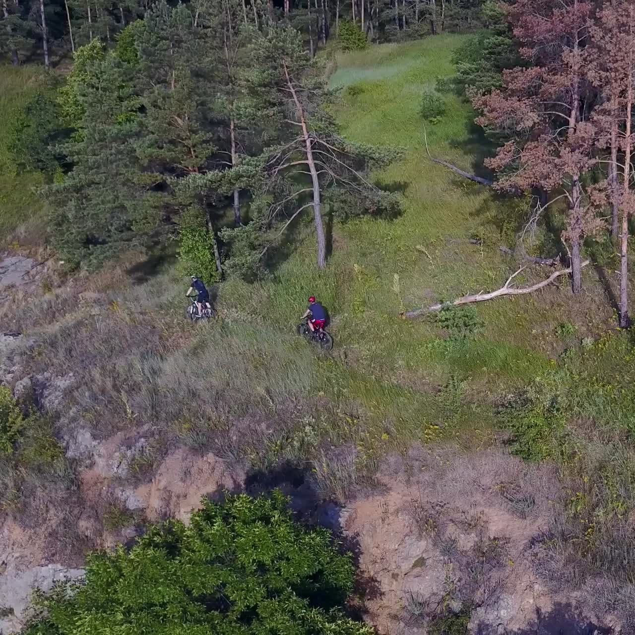 Young Man Riding A Bike