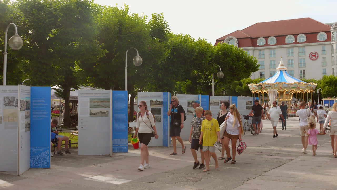 Summer day in the Baltic Sea region in the city of Sopot, Poland.