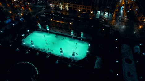 McCormick-Tribune-ice-rink-night-winter-chicago-aerial