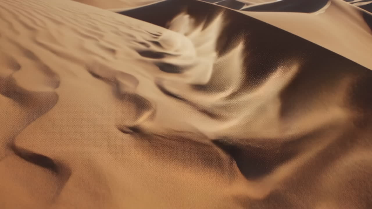 Desert Sand Dunes with Wind Patterns