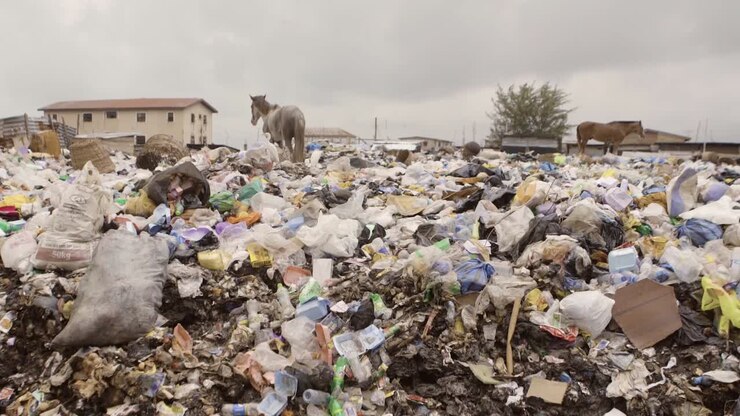 Cavallo su Cumulo di Spazzatura Nigeria 11