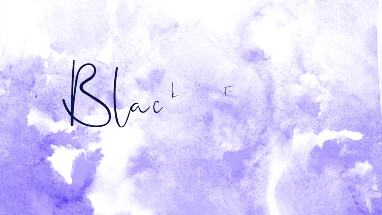 ⁇ 색 그라데이션에 다채로운 수채화 잉크로 검은 금요일