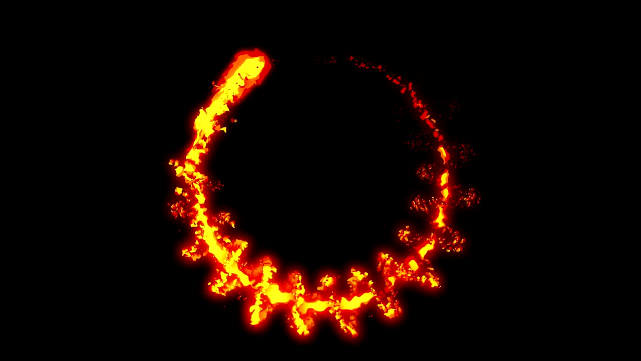 Fire lightning animation, Cartoon comic animation, Flame loop background,