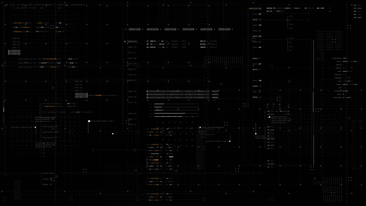 plantilla futurista hud-ui con canal alfa para una superposición sin costuras