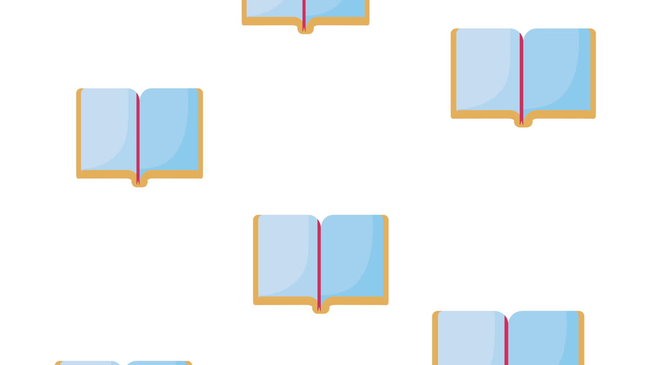 patrón de libros abiertos