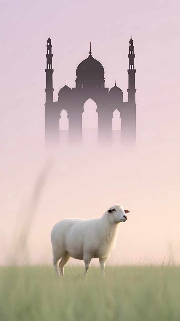 Eid al-Adha Moschea Sfondo islamico 4K