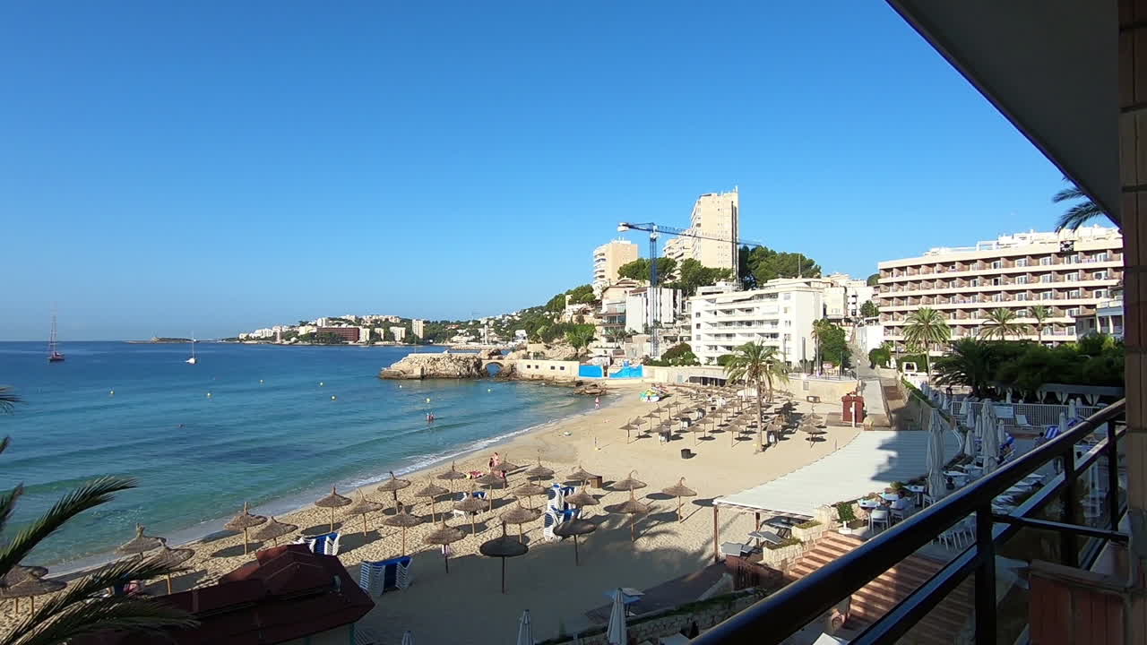 발코니에서 해변까지의 전망