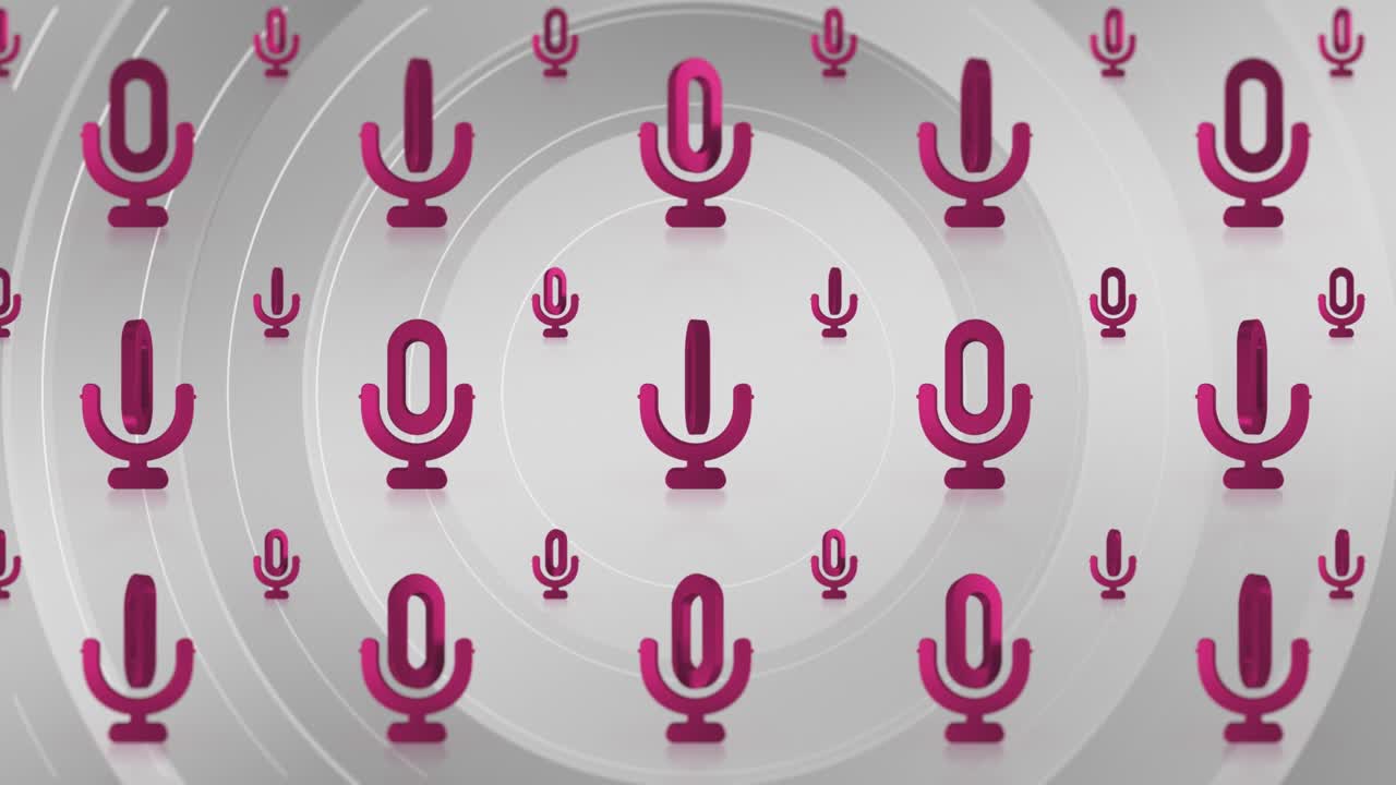 アニメーション マイクロフォン アイコン