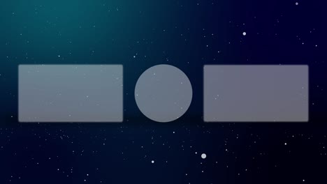 partículas de nieve en polvo tarjeta de finalización pantalla de finalización gráficos de movimiento