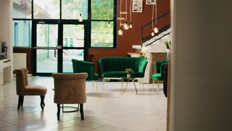 Empty-hotel-front-desk-and-entrance