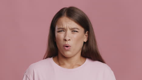 woman with a confused expression