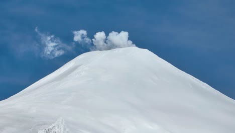 villarrica volcano at pucon in los lagos chile