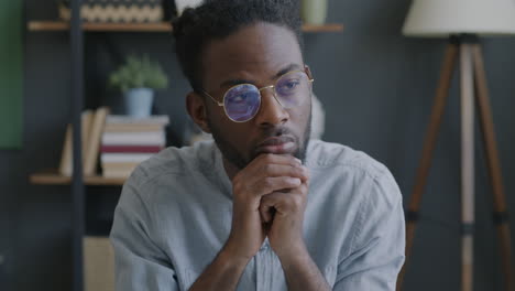 thoughtful african american man