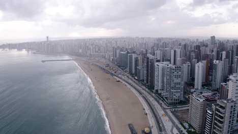 Aerial-view-of-Fortaleza's-beach