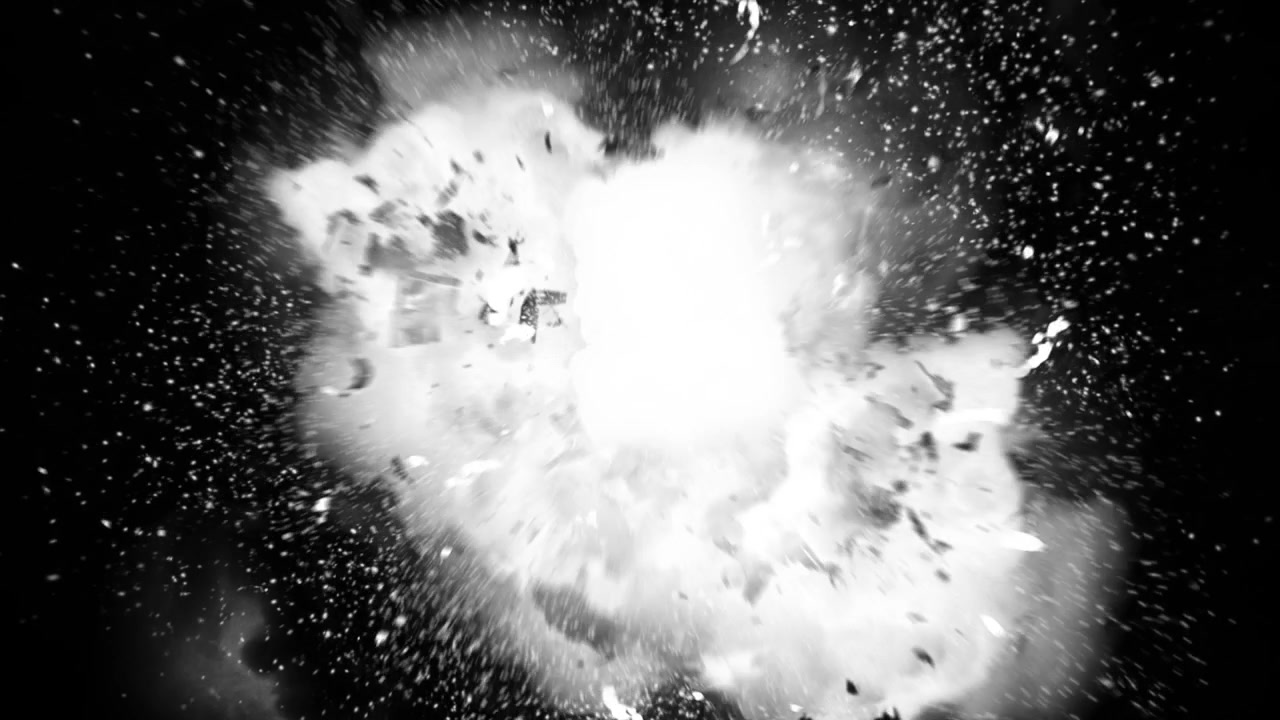 Realistic fireball explosion and blasts with luma channel.