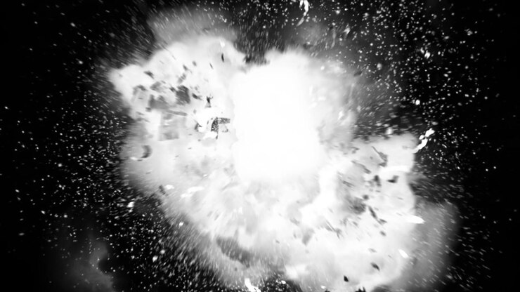 Realistic fireball explosion and blasts with luma channel.