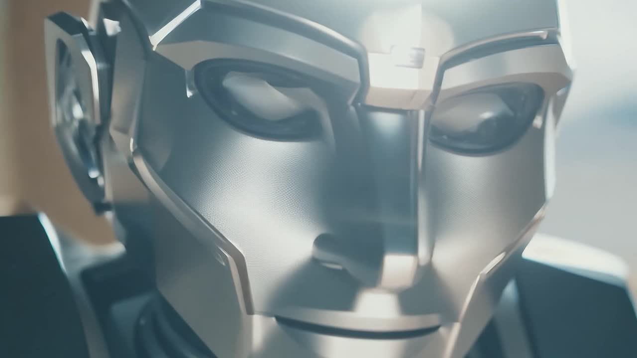 el robot observa su entorno, escaneando el entorno con sus sensores avanzados y analizando varios elementos