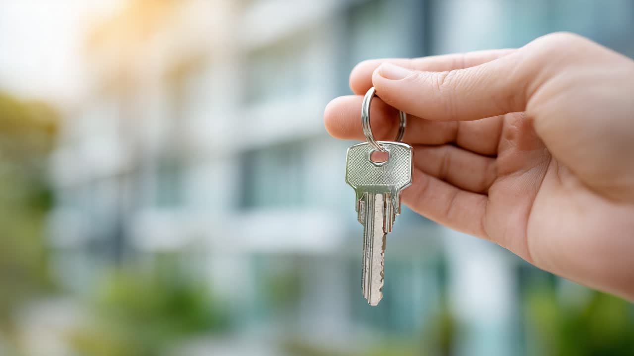 La chiave per nuovi inizi: tenere in mano una chiave che simboleggia opportunità e transizioni nella vita