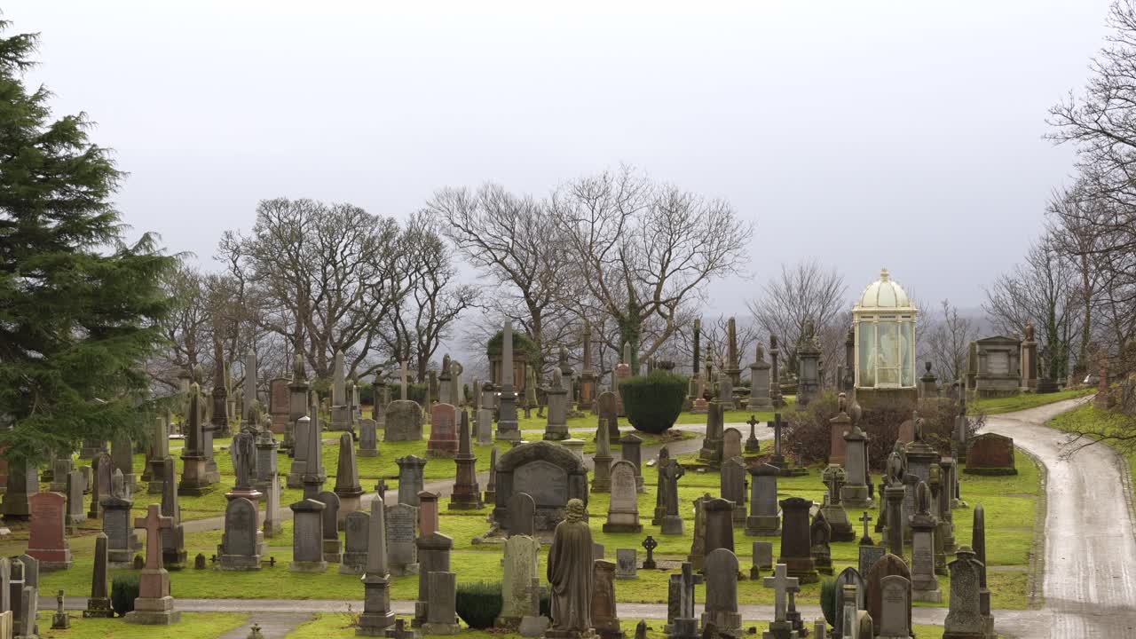 cementerio de la vieja ciudad en stirling, escocia