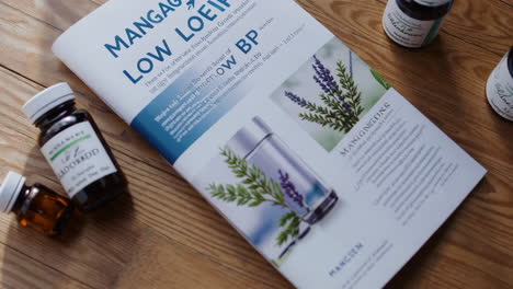 health book and supplements