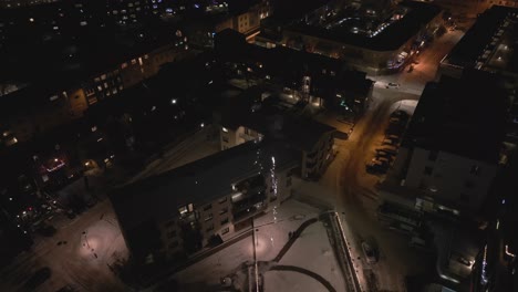 Bright-fireworks-illuminating-over-Reykjavik-city-on-New-Year's-Eve