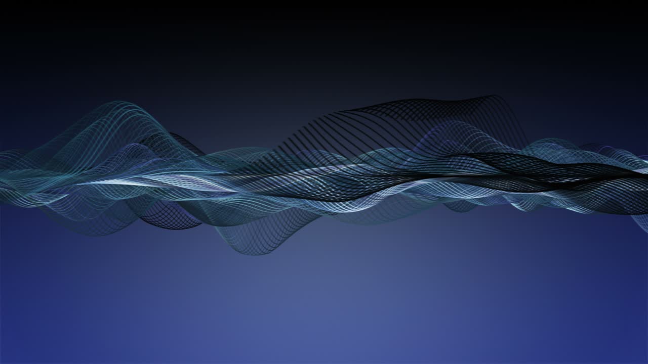 animación fantástica con objeto de onda de partículas en cámara lenta, 4096x2304 bucle 4k