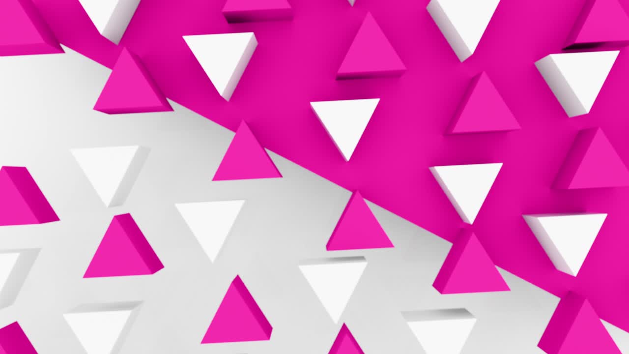 abstract 3d triángulo formas de fondo con diferentes colores. conjunto de 4k imágenes de animación de bucle.
