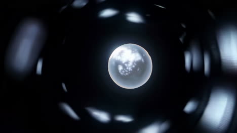 abstract planet in hyperspace