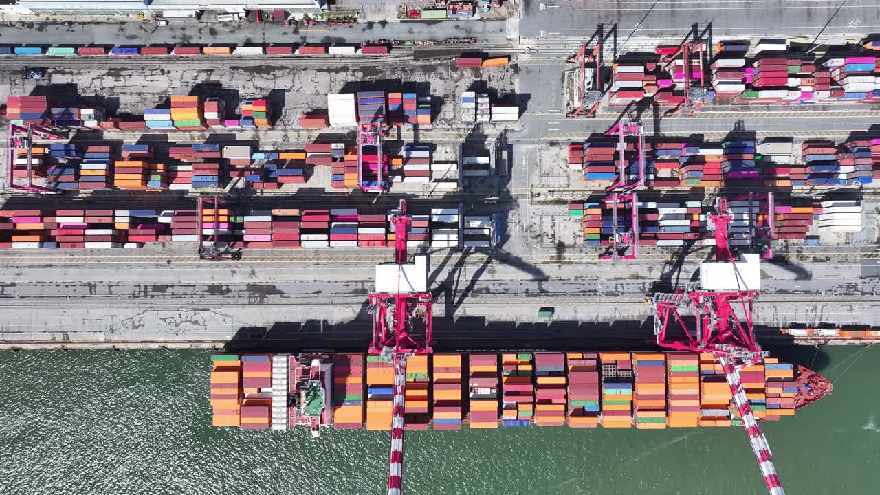 Port Of Lisbon At Lisbon In District Of Lisbon Portugal. Freight Ship. Maritime Transport. Port Of Lisbon At Portugal. Exchange Landscape. Trade Market Scenery