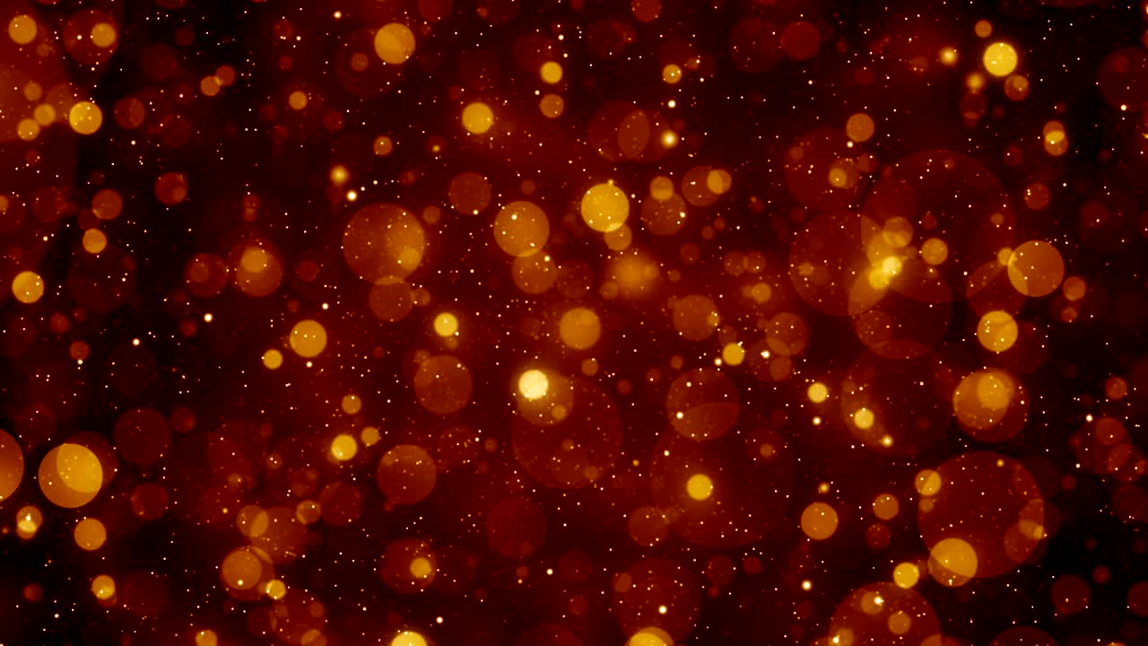 Loop de fundo cinematográfico com partículas de poeira, luz abstrata e movimento bokeh para títulos.