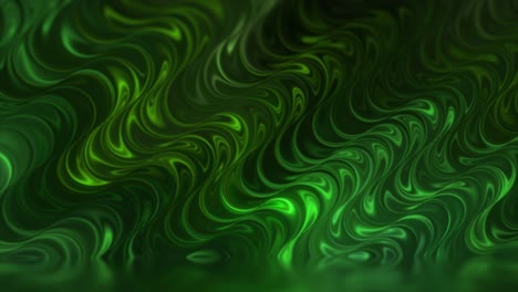 abstract green liquid swirls