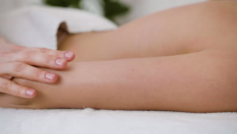 woman receiving a massage