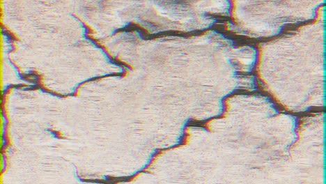 distorted cracked asphalt, psychedelic abstract texture with chromatic aberrations