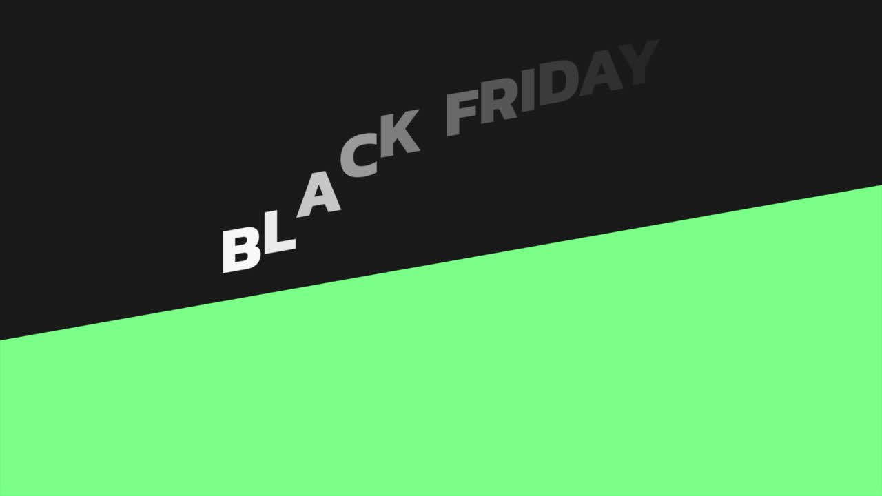 viernes negro en degradado moderno negro y verde