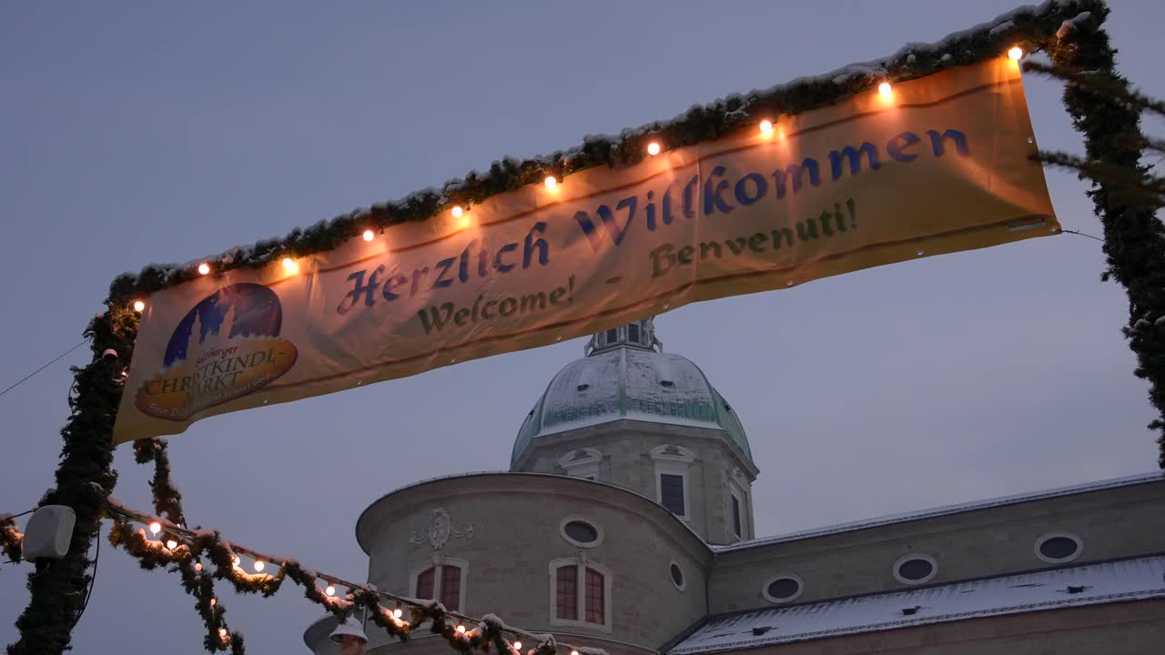 유럽에서 오스트리아 잘츠부르크에서 촬영한 영상