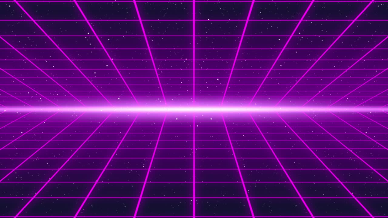 Grafica computerizzata in stile anni '80.