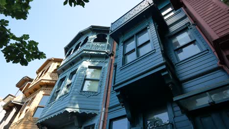 colorful wooden houses in istanbul