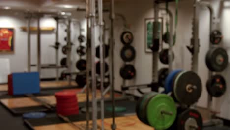weights room in gym