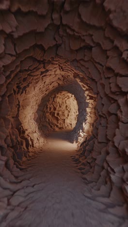abstract textured tunnel with light at the end