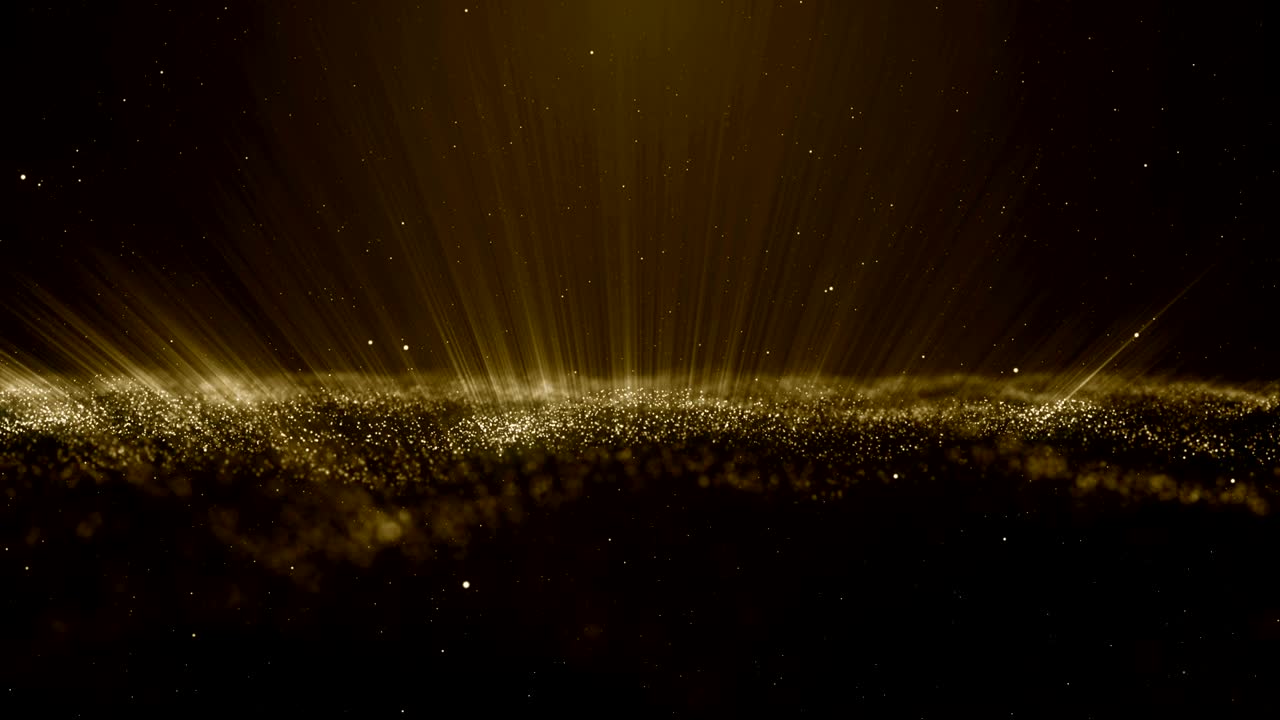 입자 금 반이는 보케상 먼지 추상적인 배경 루프