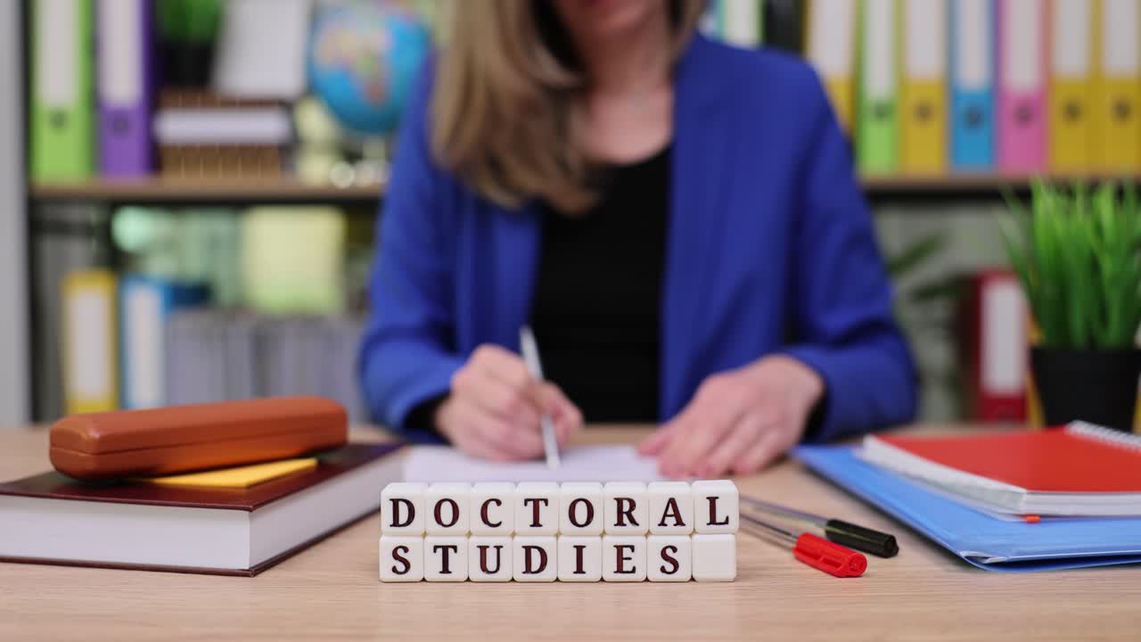 Doctoral Studies at the Office Desk
