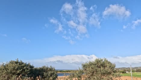 beautiful landscapes and open fields under clear skies