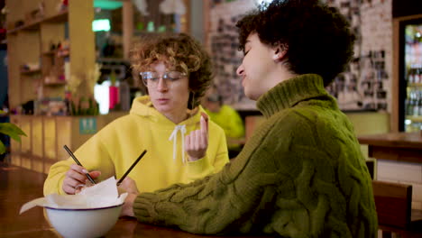 lesbian couple in a bar